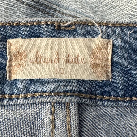 Altar'd State Vervet SZ 30 Jeans Distressed Stretch Hi-Rise Light Wash Zip-Fly - Picture 9 of 11